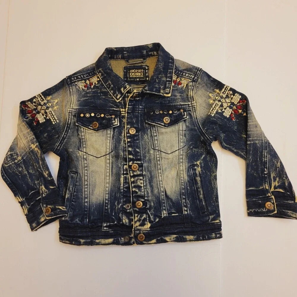 8IGHTH DSTRKT Authentic Denim Jeans Kids Unisex Jacket